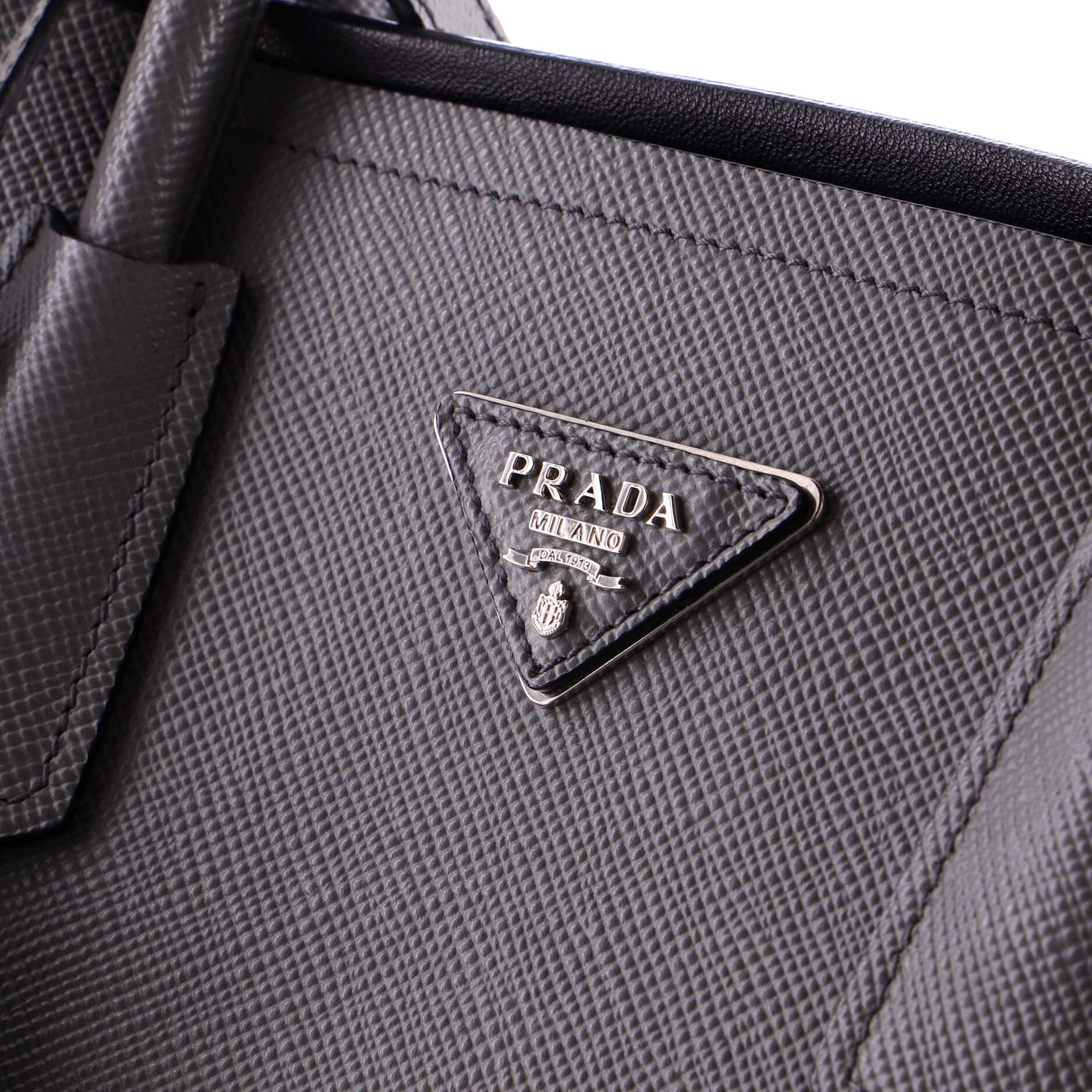 Cuir Double Tote Saffiano Leather Medium