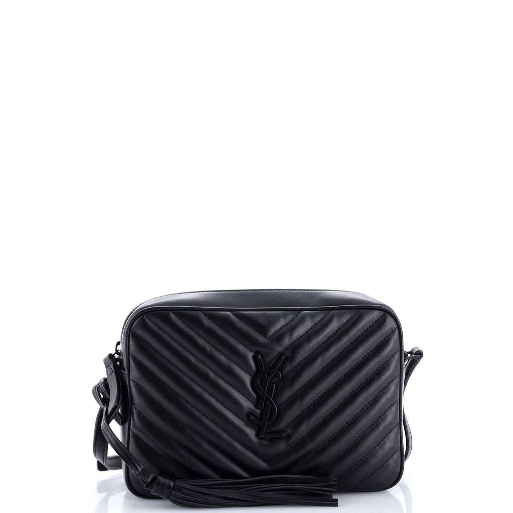 Lou Camera Bag Matelasse Chevron Leather Small