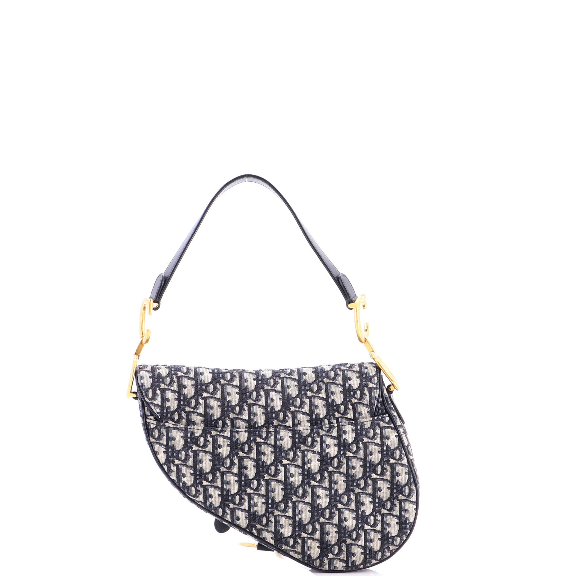 Saddle Handbag with Strap Oblique Canvas Medium