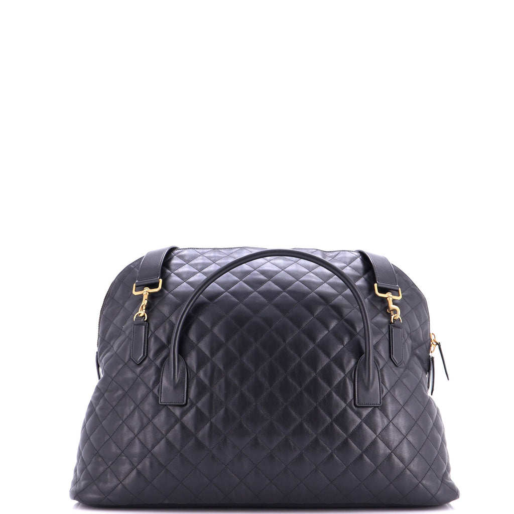 ES Giant Travel Bag Quilted Leather