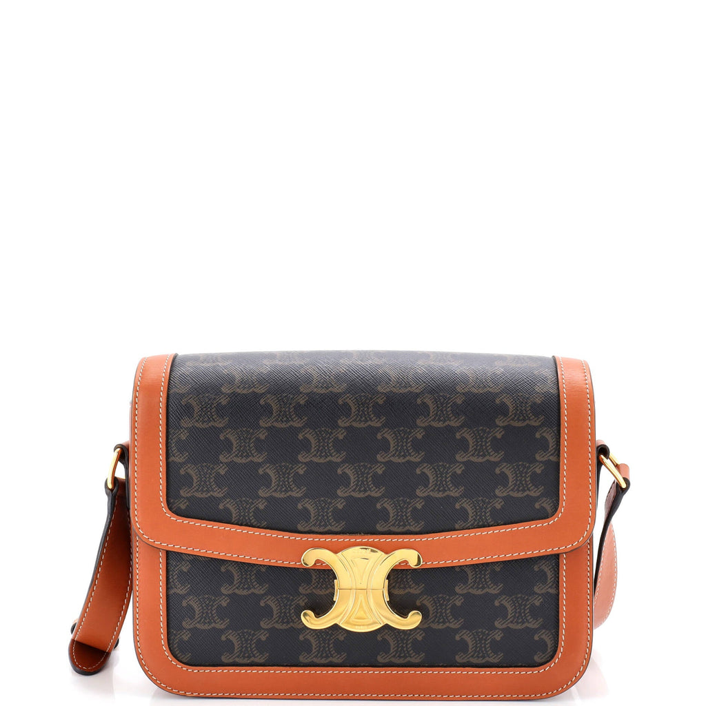 Triomphe Shoulder Bag Triomphe Coated Canvas Medium