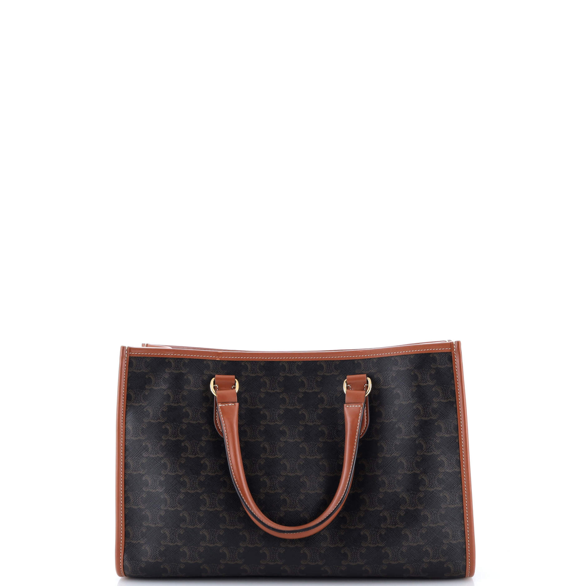 Horizontal Cabas Tote Triomphe Coated Canvas Mini