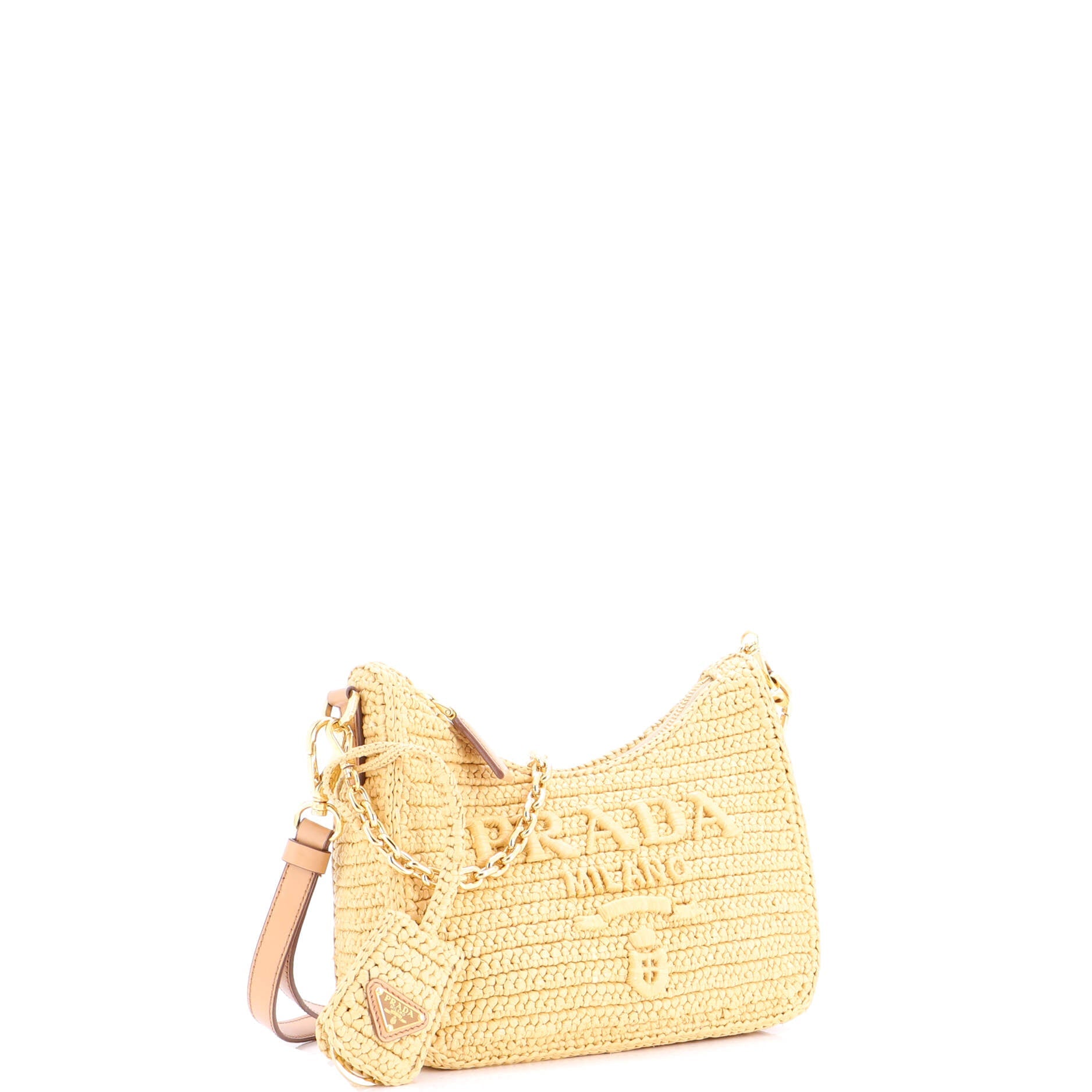 Re-Edition 2000 Shoulder Bag Raffia Mini