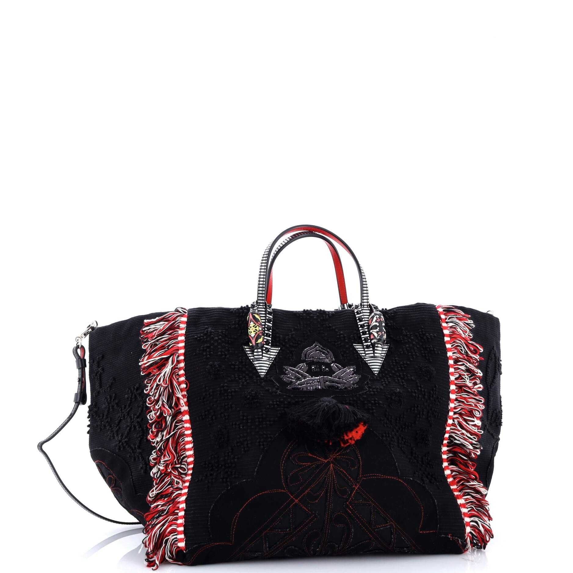 Caba Tote Motif Embroidered Jacquard Large