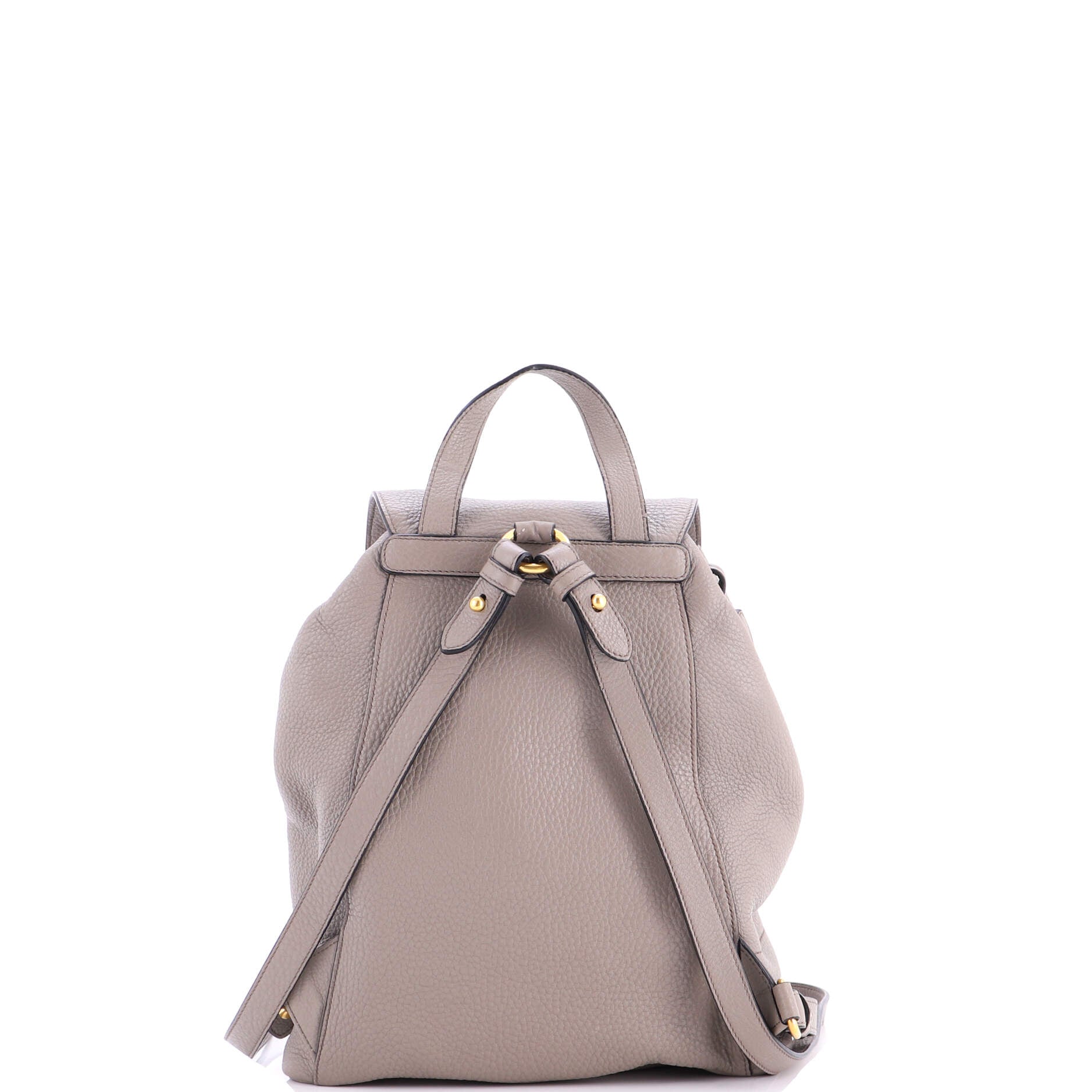 Front Pocket Drawstring Backpack Vitello Daino Medium