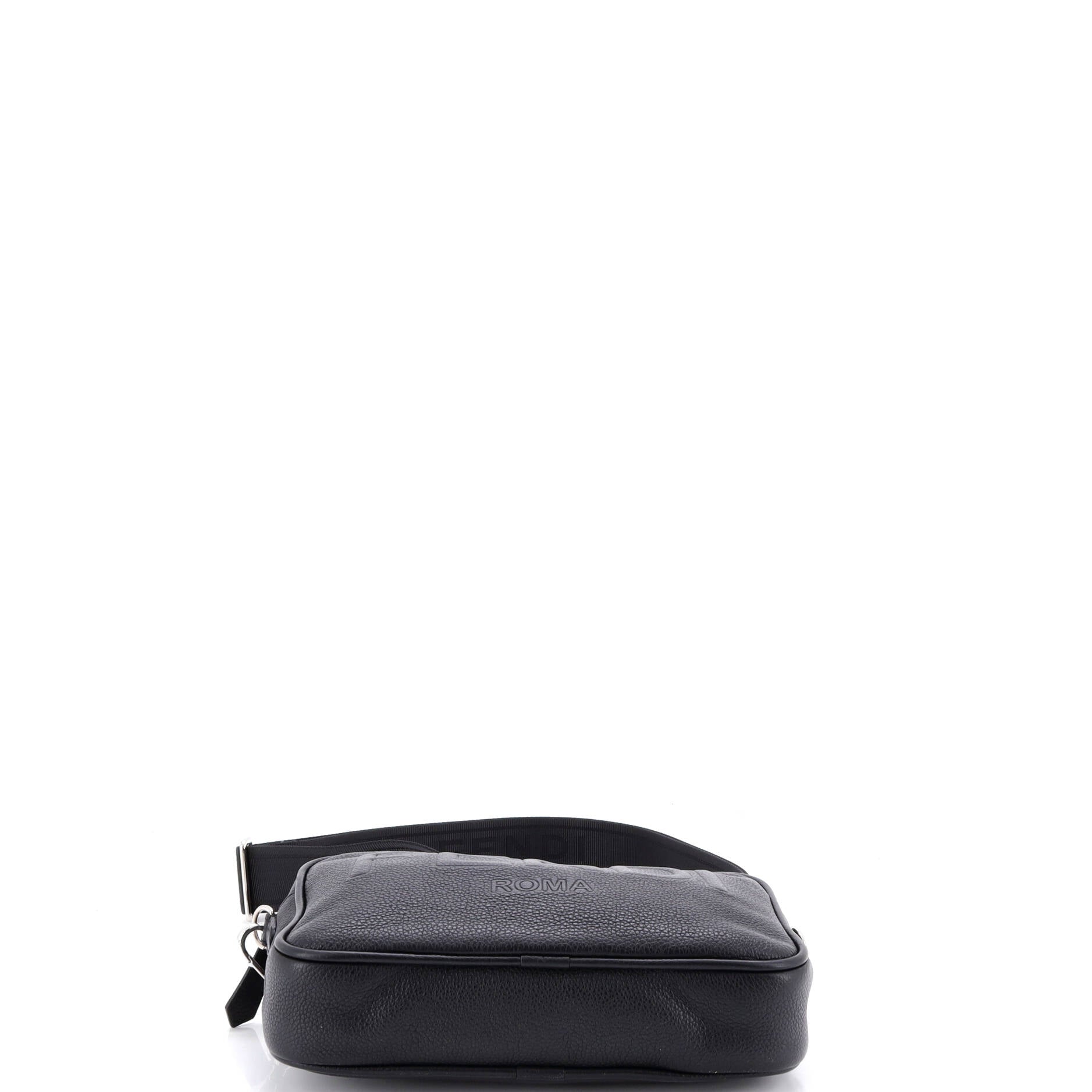 Logo Camera Bag Embossed Leather