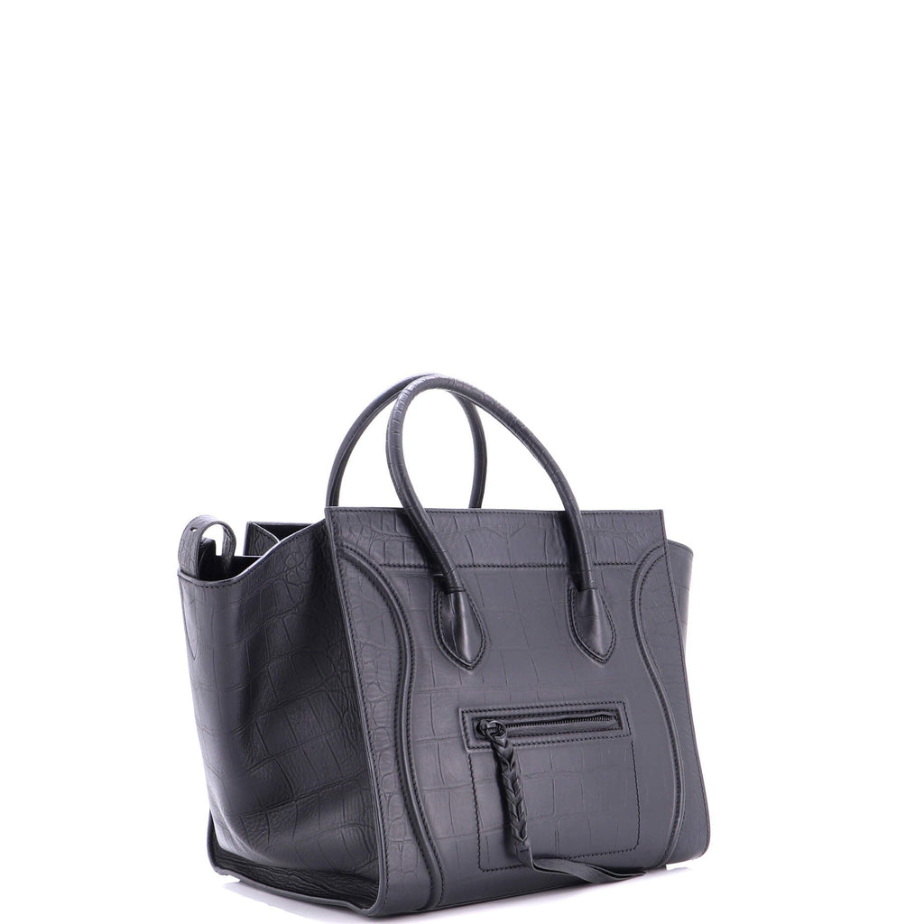 Phantom Bag Crocodile Embossed Leather Medium