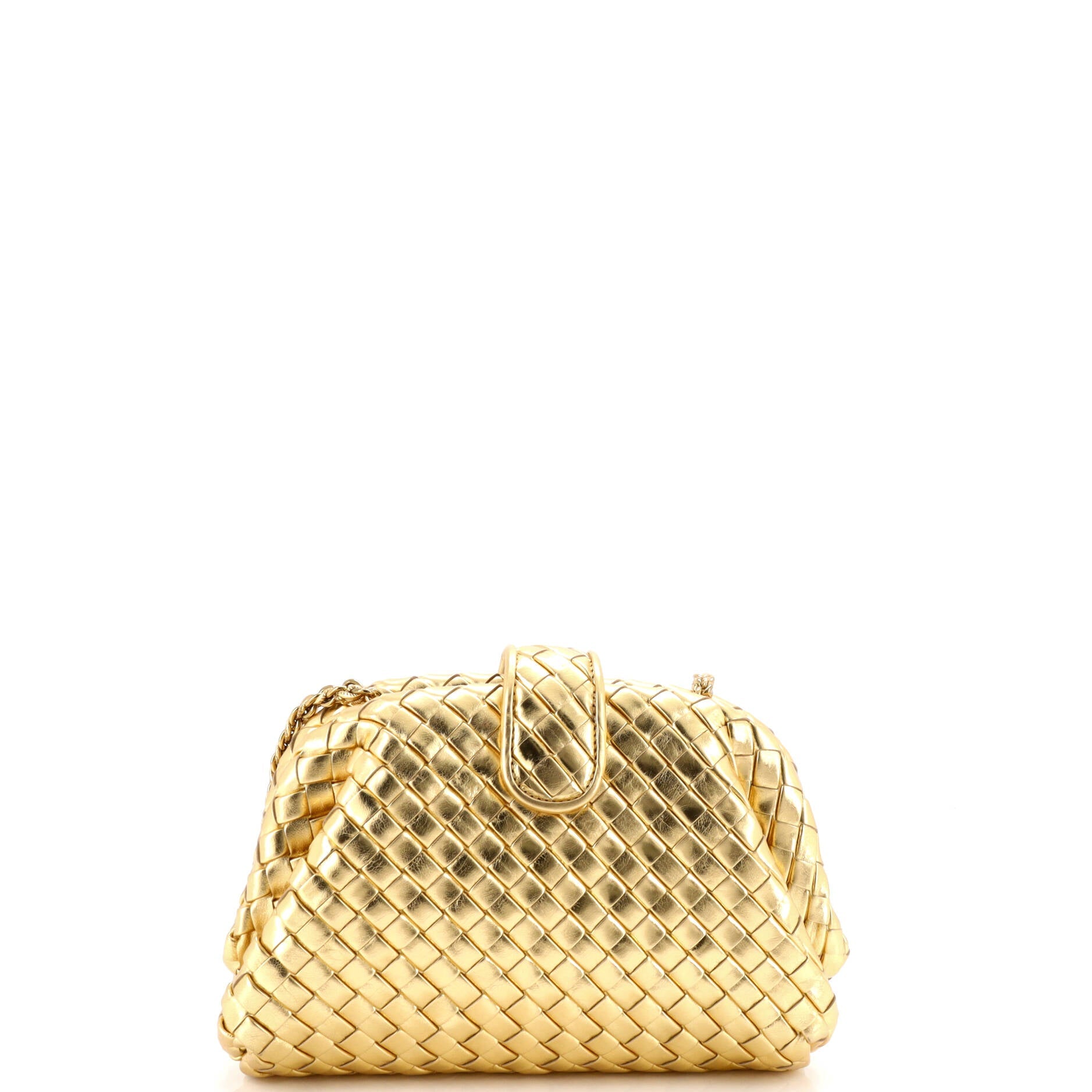 Lauren 1980 Clutch with Chain Intrecciato Nappa Medium