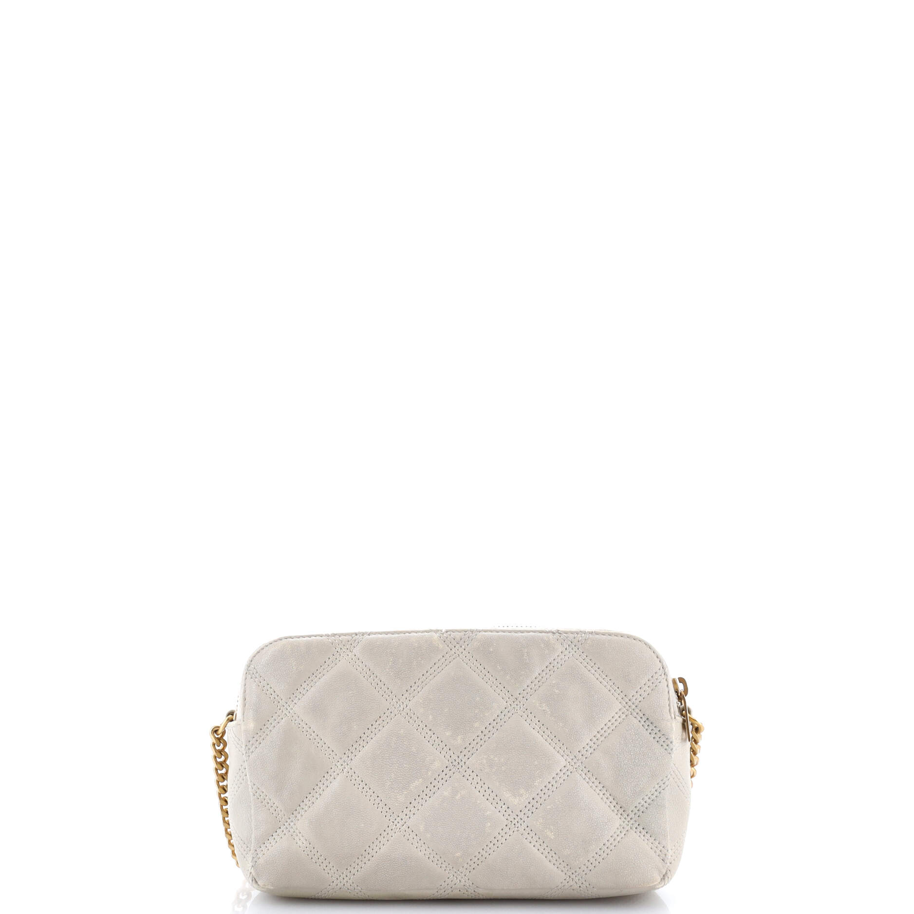 Becky Double Zip Crossbody Bag Quilted Leather Mini