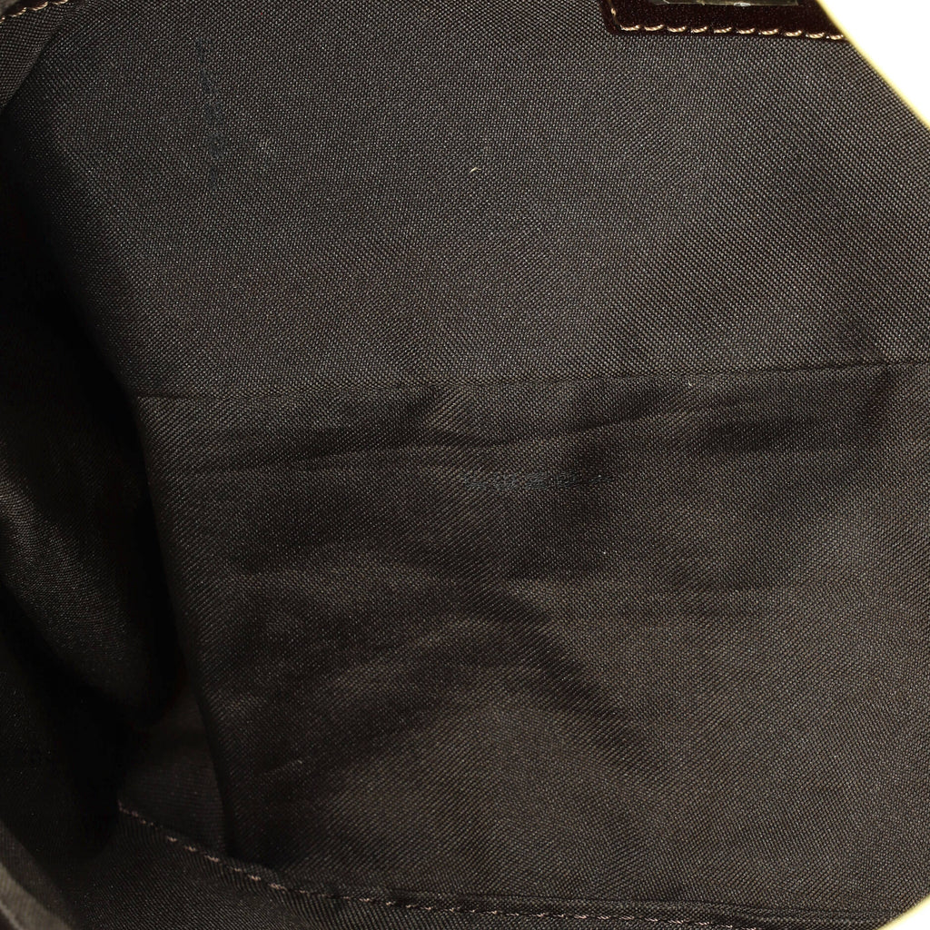Vintage Pocket Shoulder Bag Zucca Canvas Small