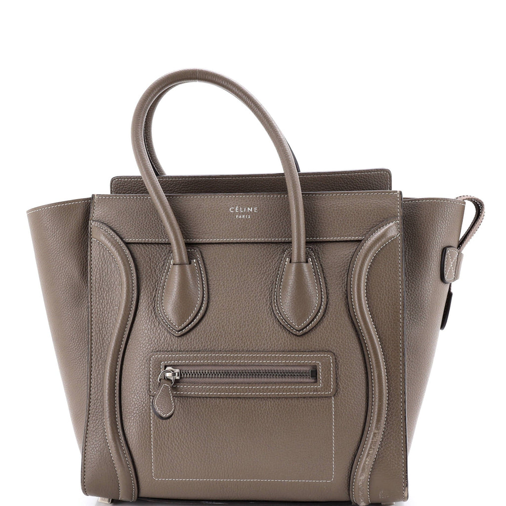 Luggage Bag Grainy Leather Micro