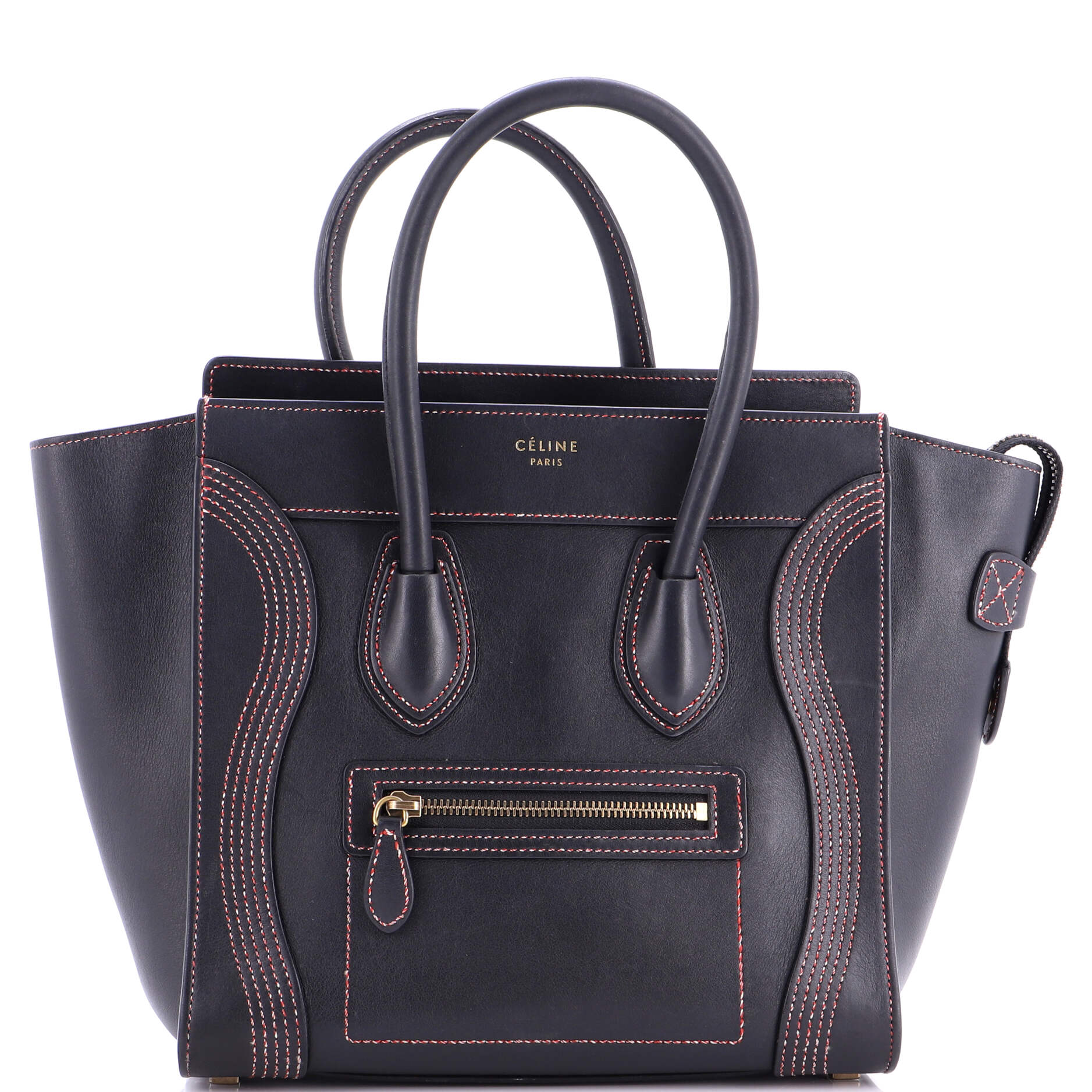 Luggage Bag Smooth Leather Micro