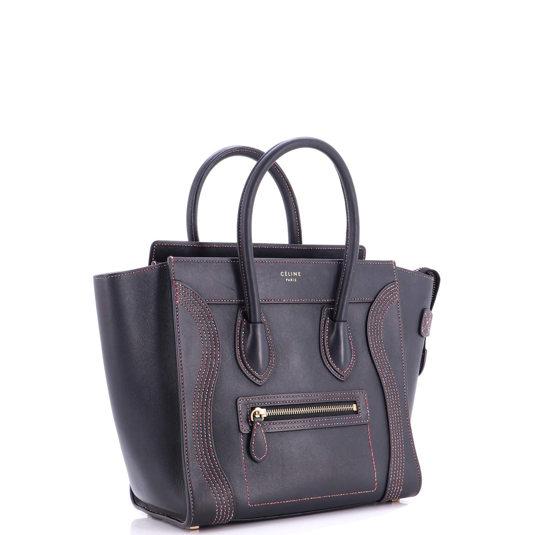 Luggage Bag Smooth Leather Micro
