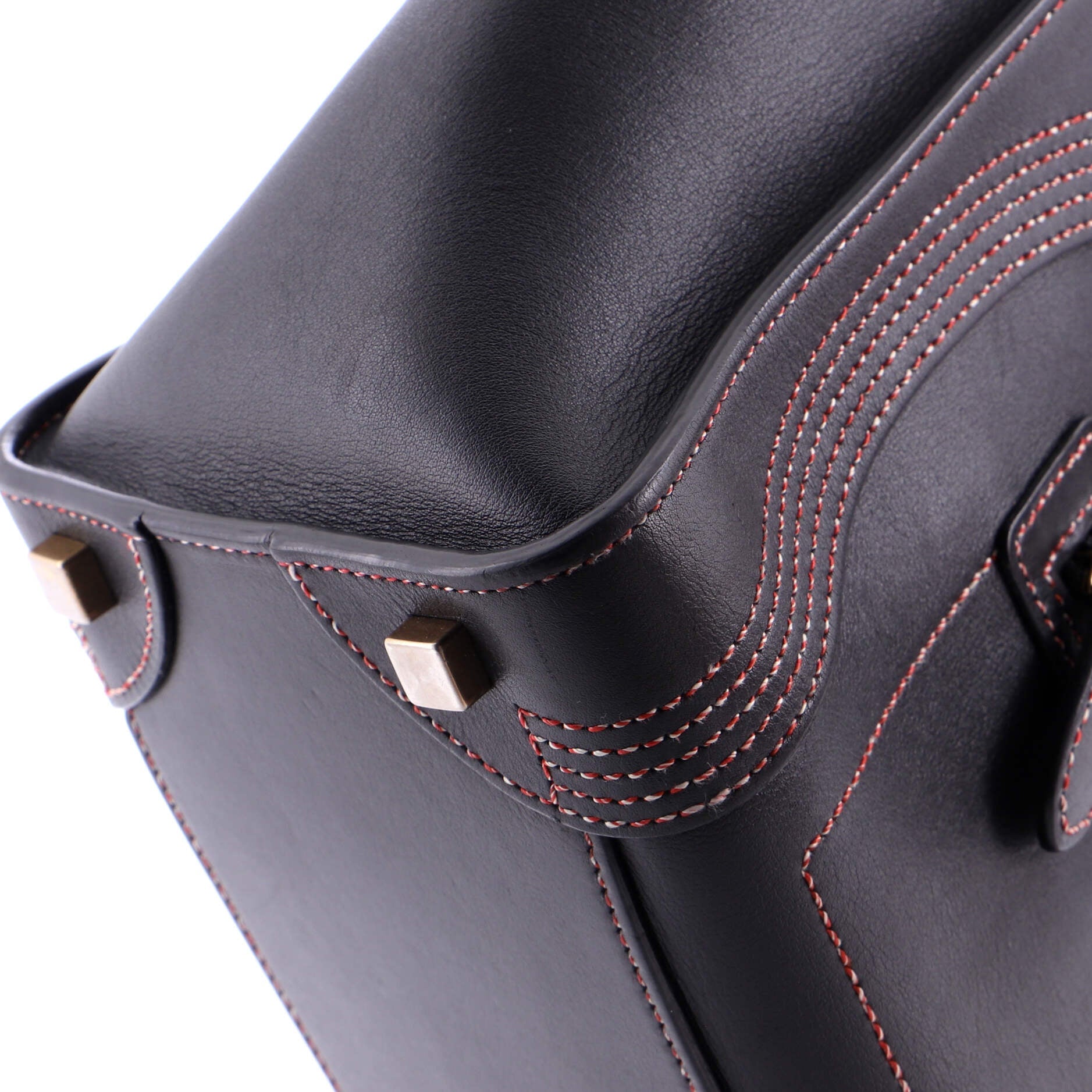 Luggage Bag Smooth Leather Micro