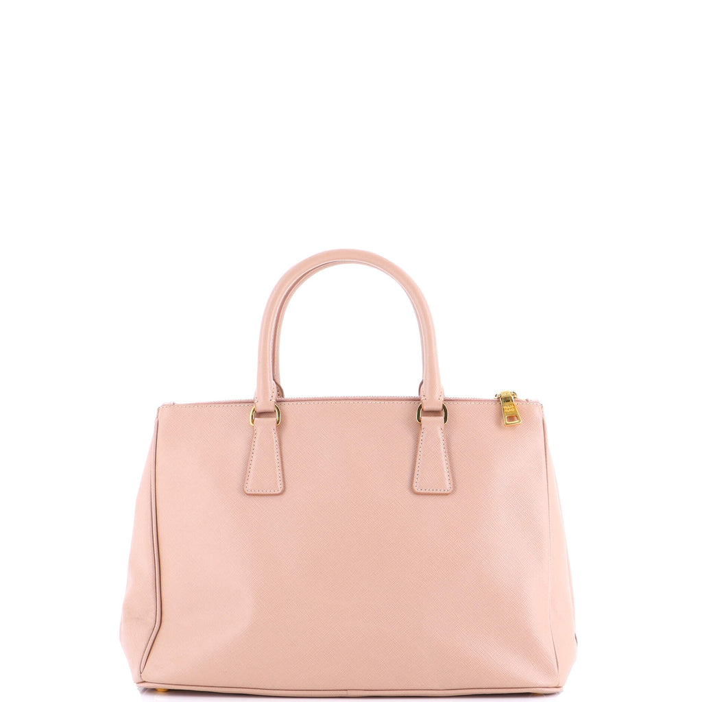 Double Zip Lux Tote Saffiano Leather Medium