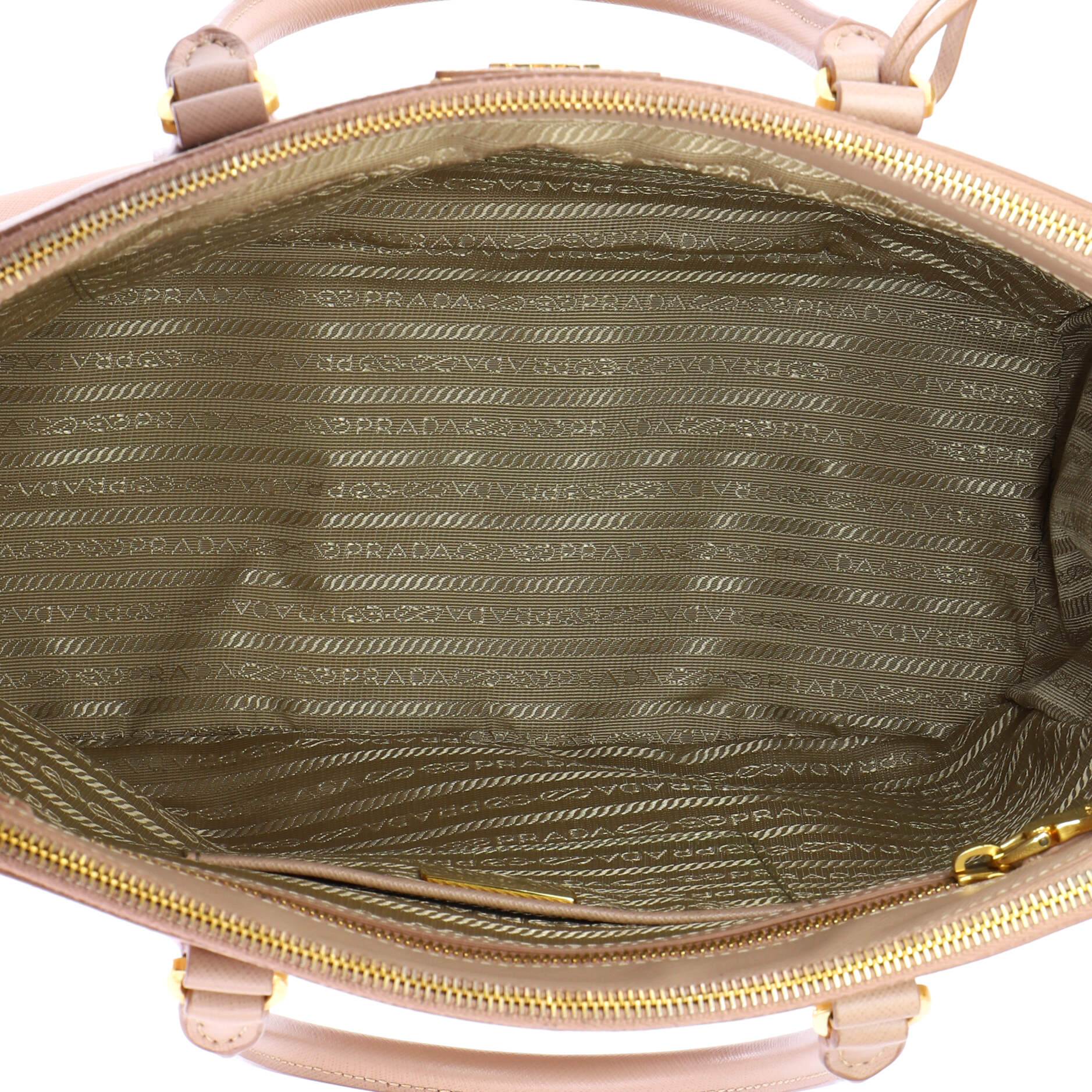 Double Zip Lux Tote Saffiano Leather Medium