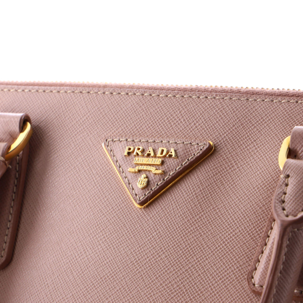 Double Zip Lux Tote Saffiano Leather Medium