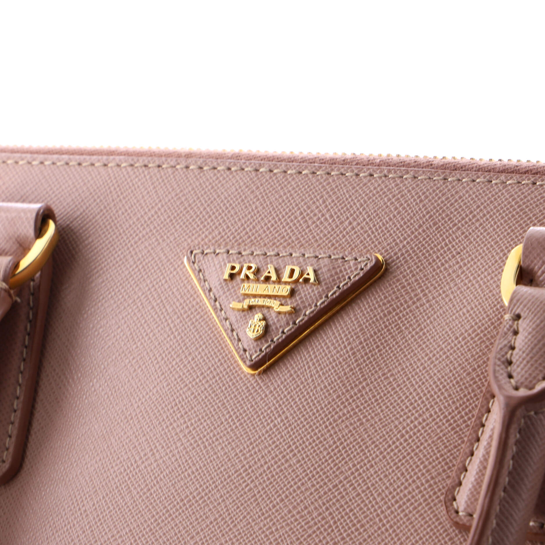 Double Zip Lux Tote Saffiano Leather Medium