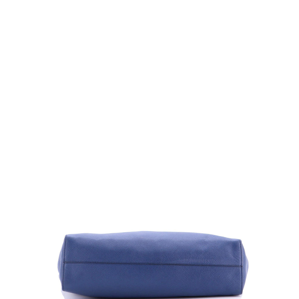 Soft Triple Pocket Convertible Tote Saffiano Leather