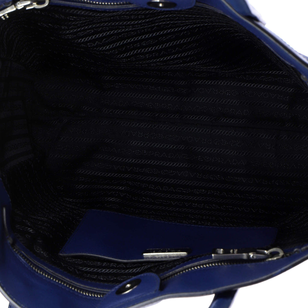 Soft Triple Pocket Convertible Tote Saffiano Leather