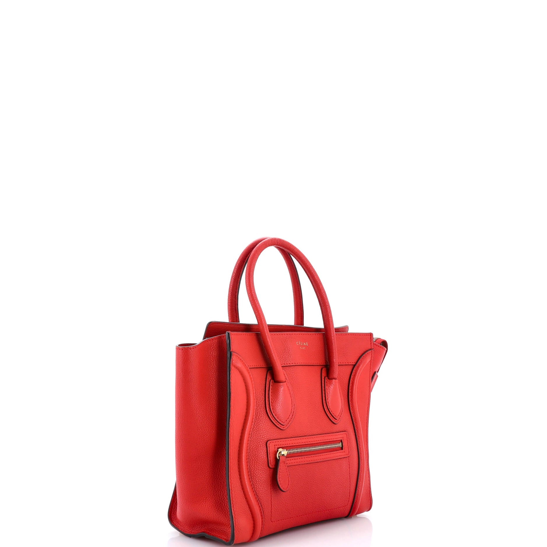 Luggage Bag Grainy Leather Micro