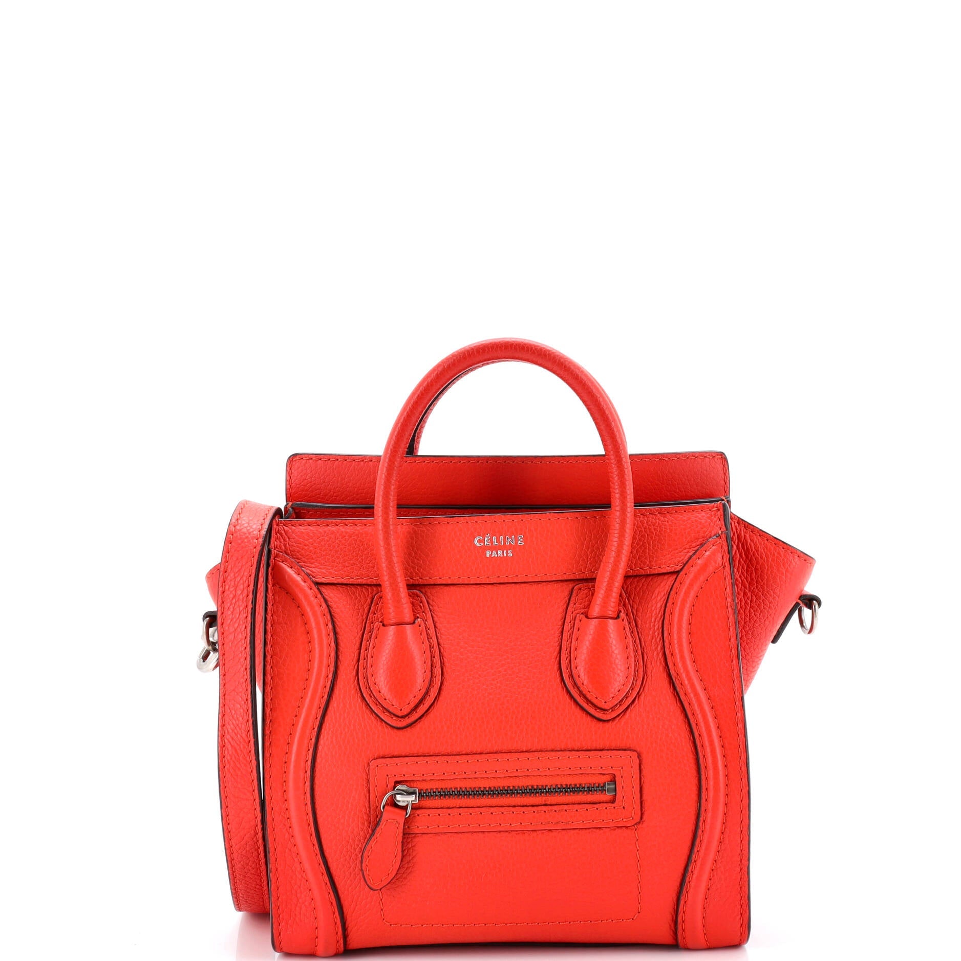 Luggage Bag Grainy Leather Nano