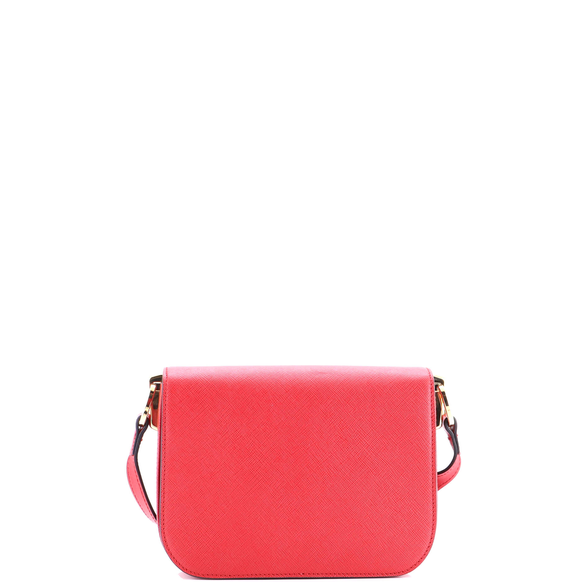 Embleme Flap Bag Saffiano Leather Small