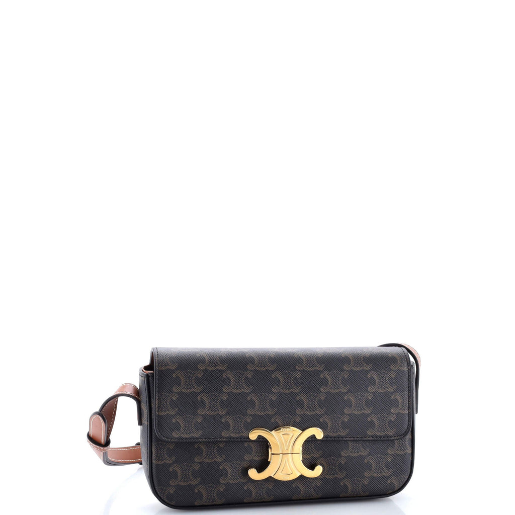 Triomphe East-West Shoulder Bag Triomphe Coated Canvas