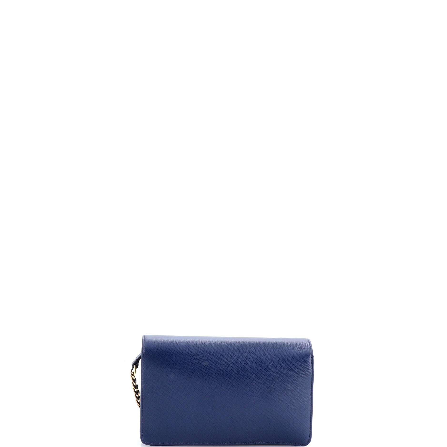 Chain Wallet Crossbody Saffiano Leather
