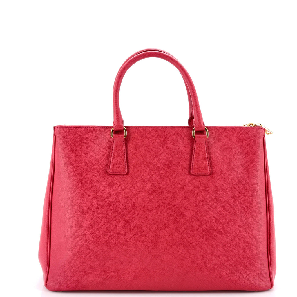 Double Zip Lux Tote Saffiano Leather Large