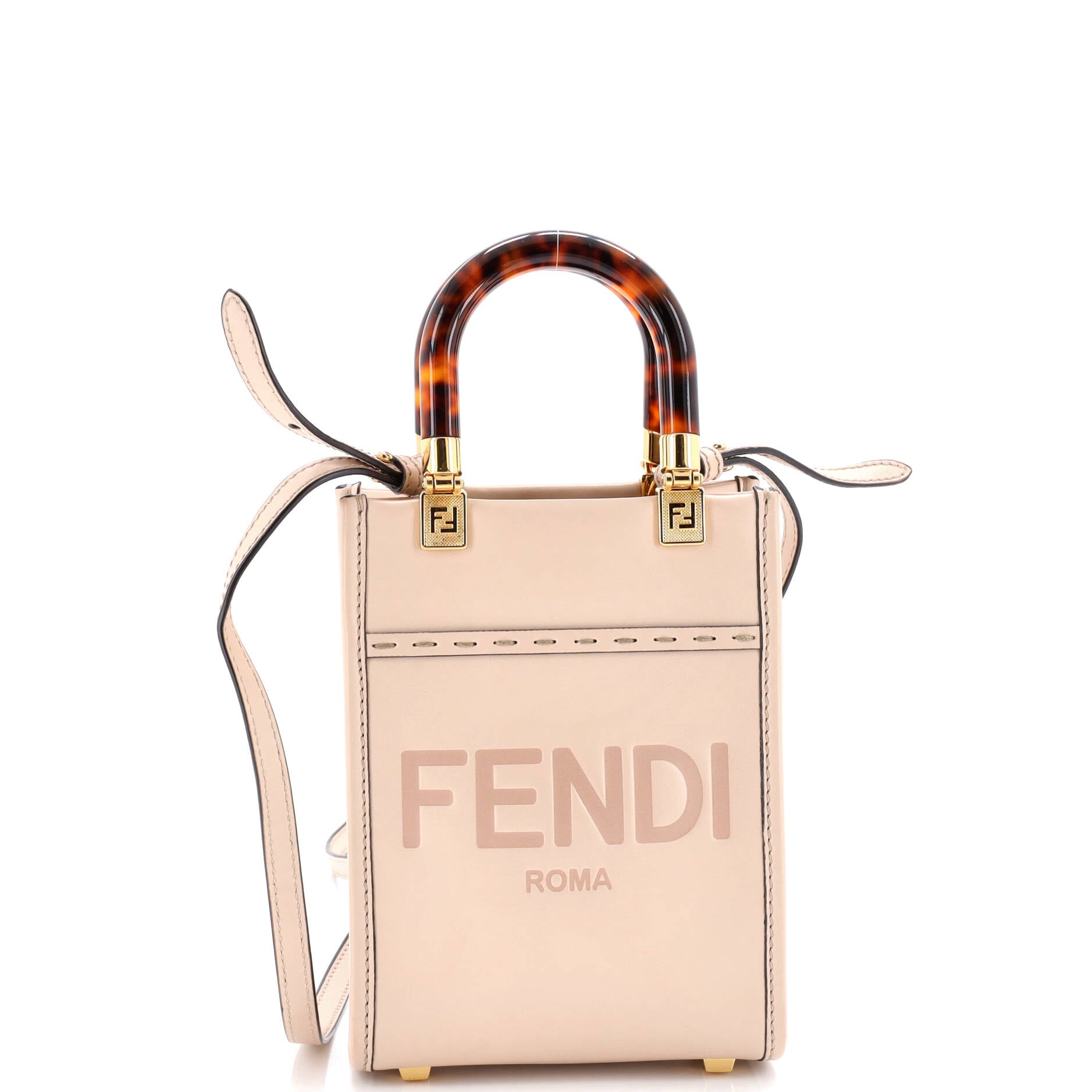 Sunshine Shopper Tote Leather Mini
