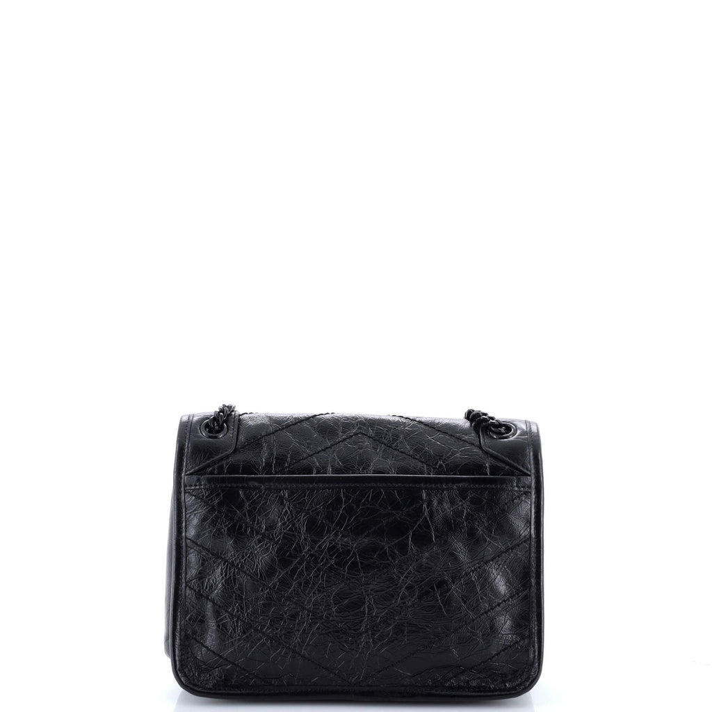 Niki Chain Flap Bag Matelasse Chevron Leather Baby