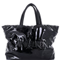 Logo Tote Padded Patent Leather Maxi