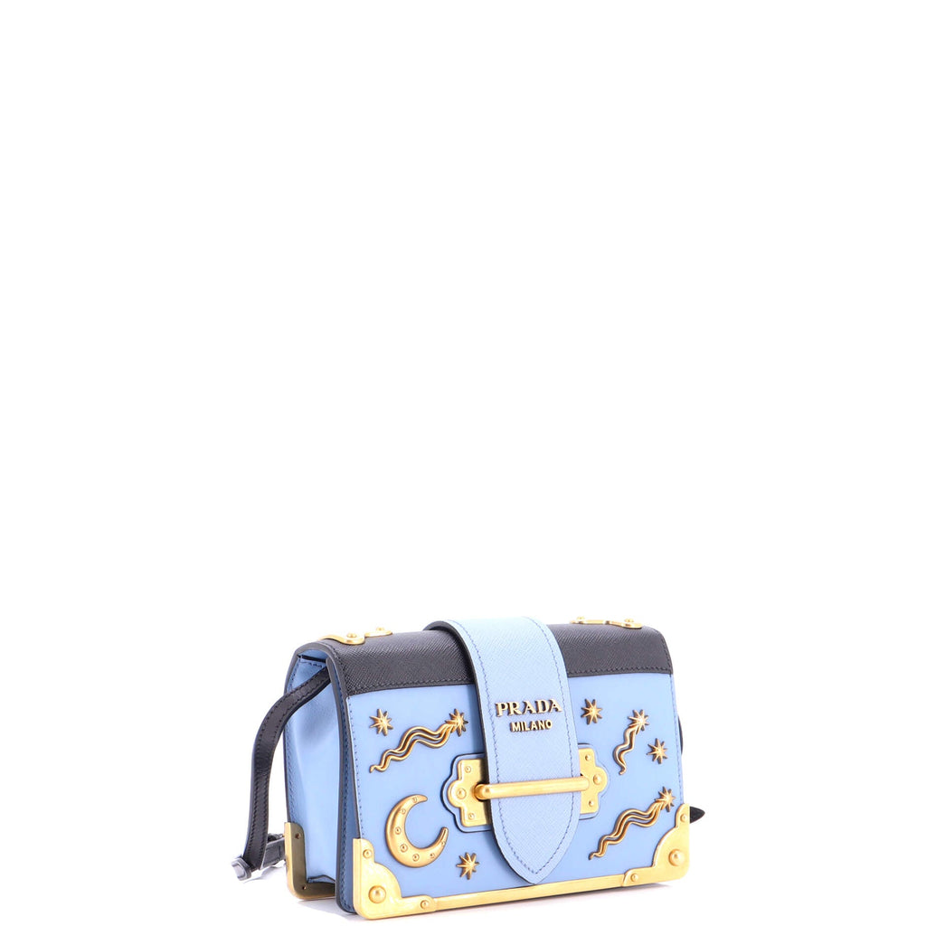 Cahier Crossbody Bag Embellished Leather Small