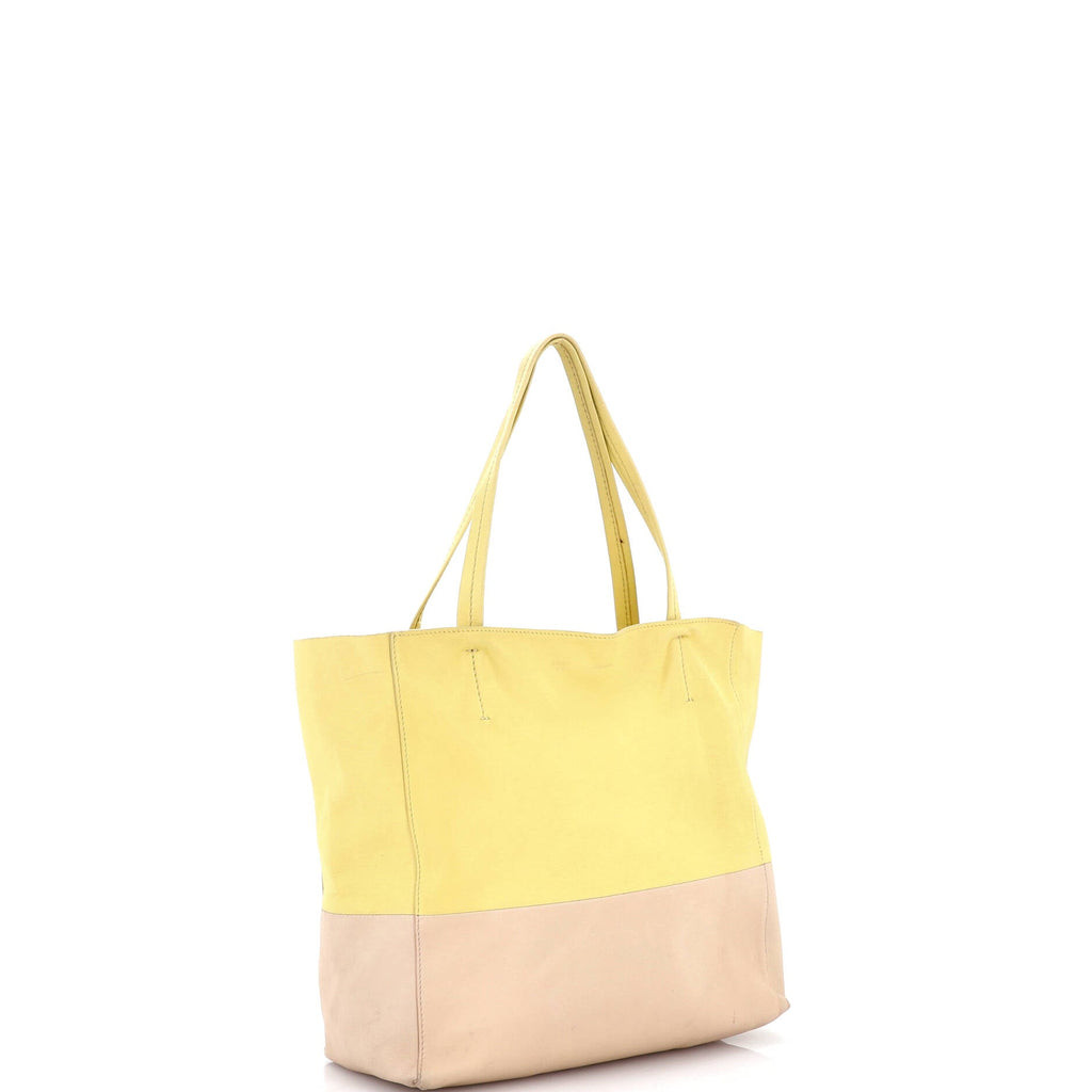Vertical Bi-Cabas Tote Leather Large