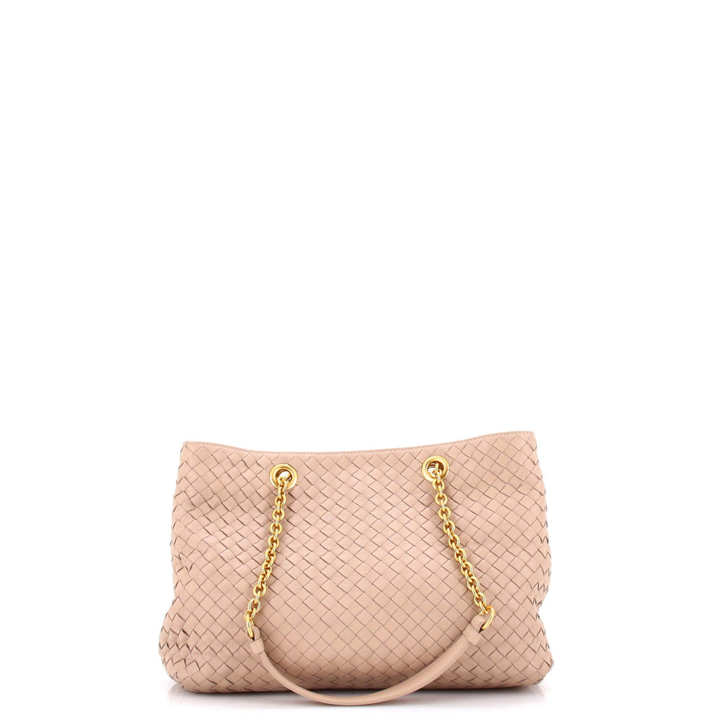 Double Chain Tote Intrecciato Nappa Medium