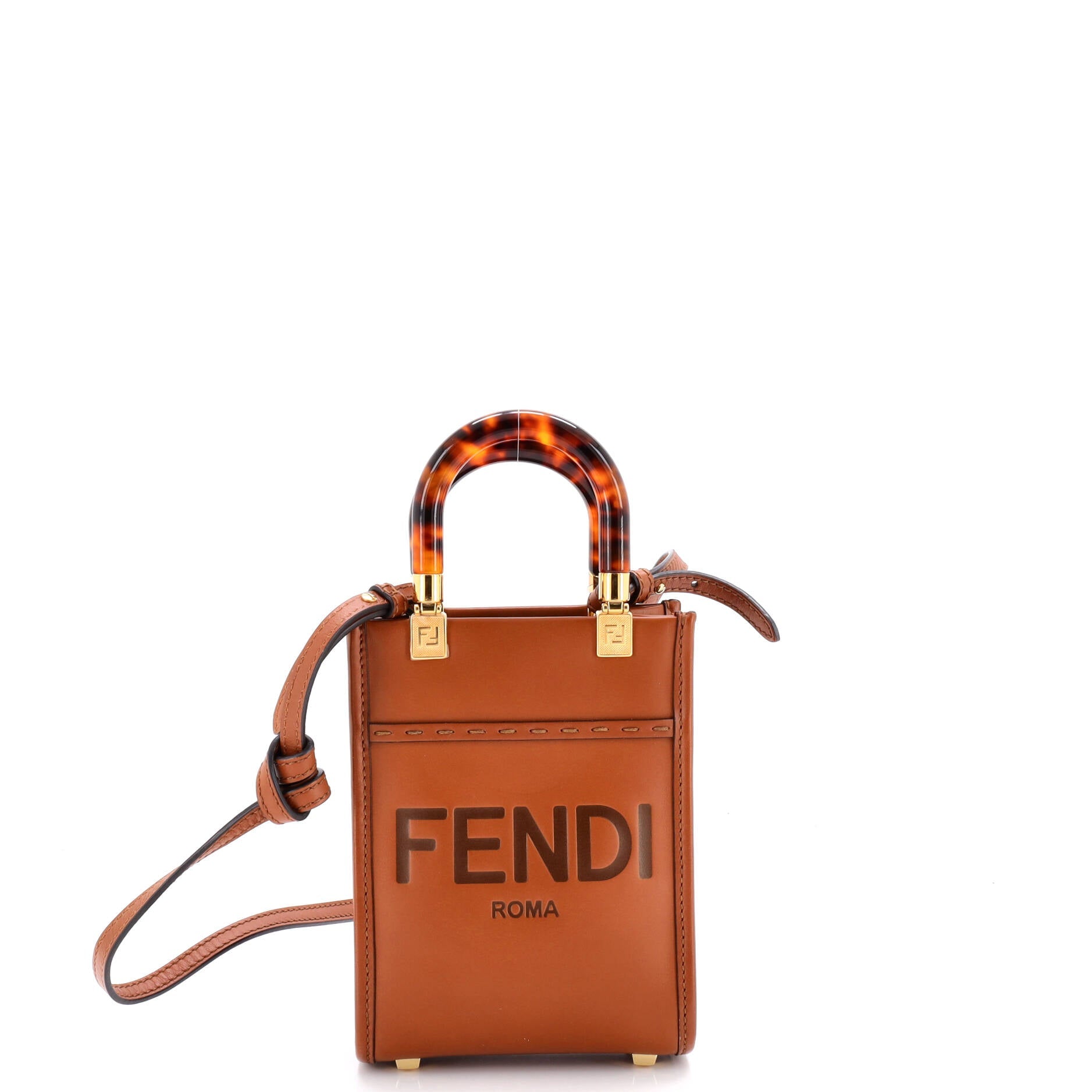 Sunshine Shopper Tote Leather Mini