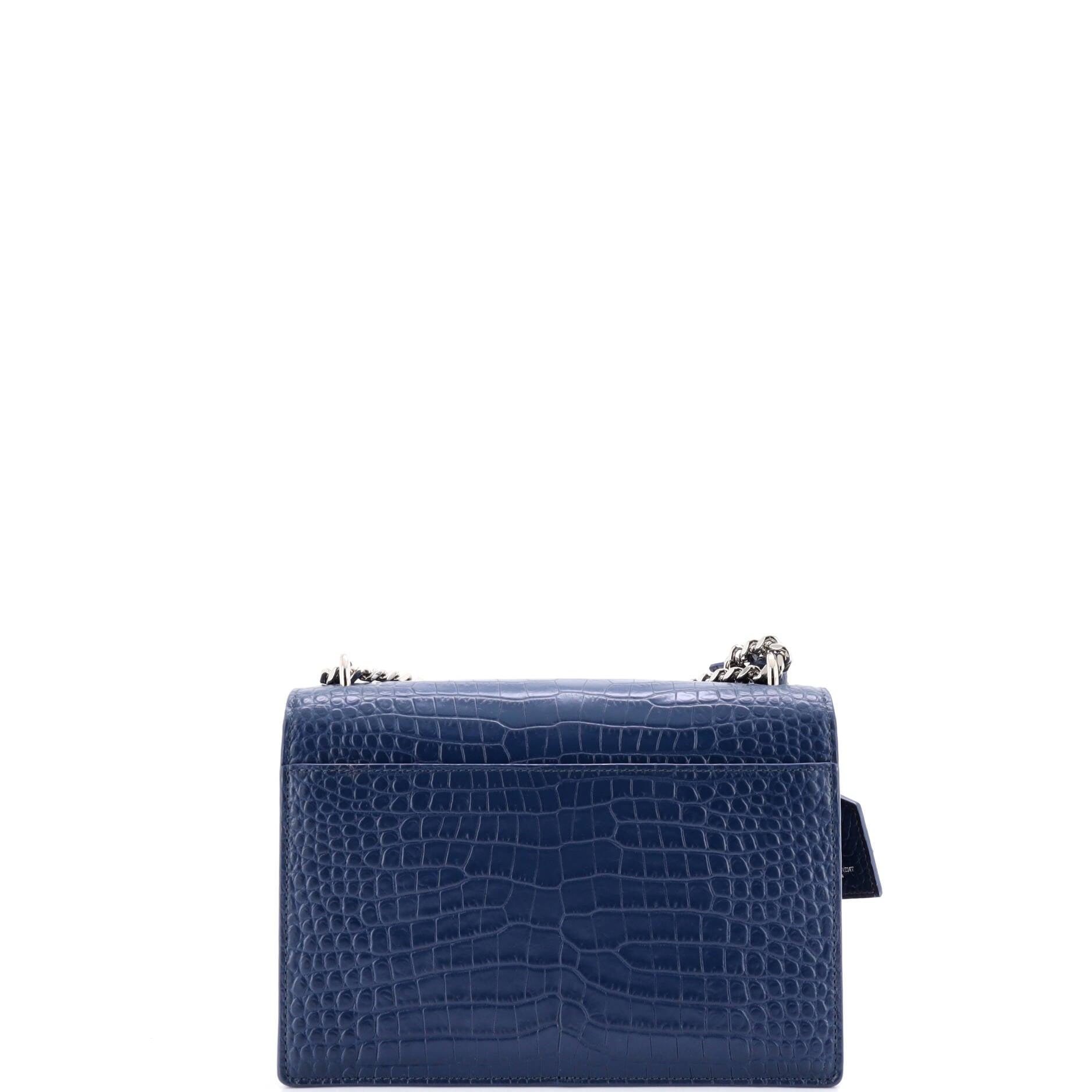 Sunset Crossbody Bag Crocodile Embossed Leather Medium