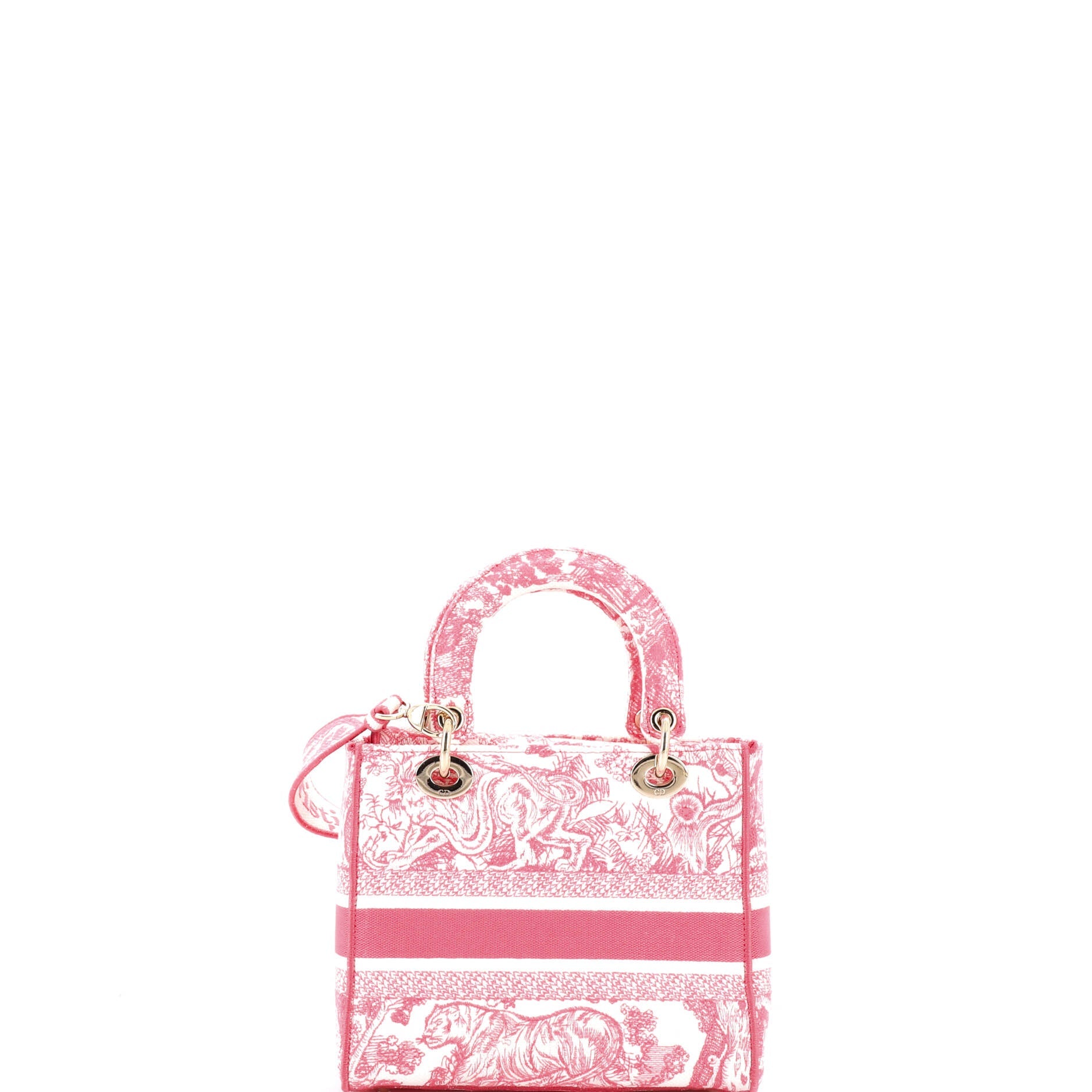 Toile de Jouy Lady D-Lite Bag Embroidered Canvas