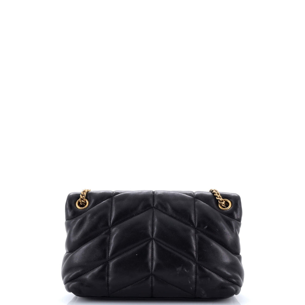 Loulou Puffer Shoulder Bag Quilted Leather Small