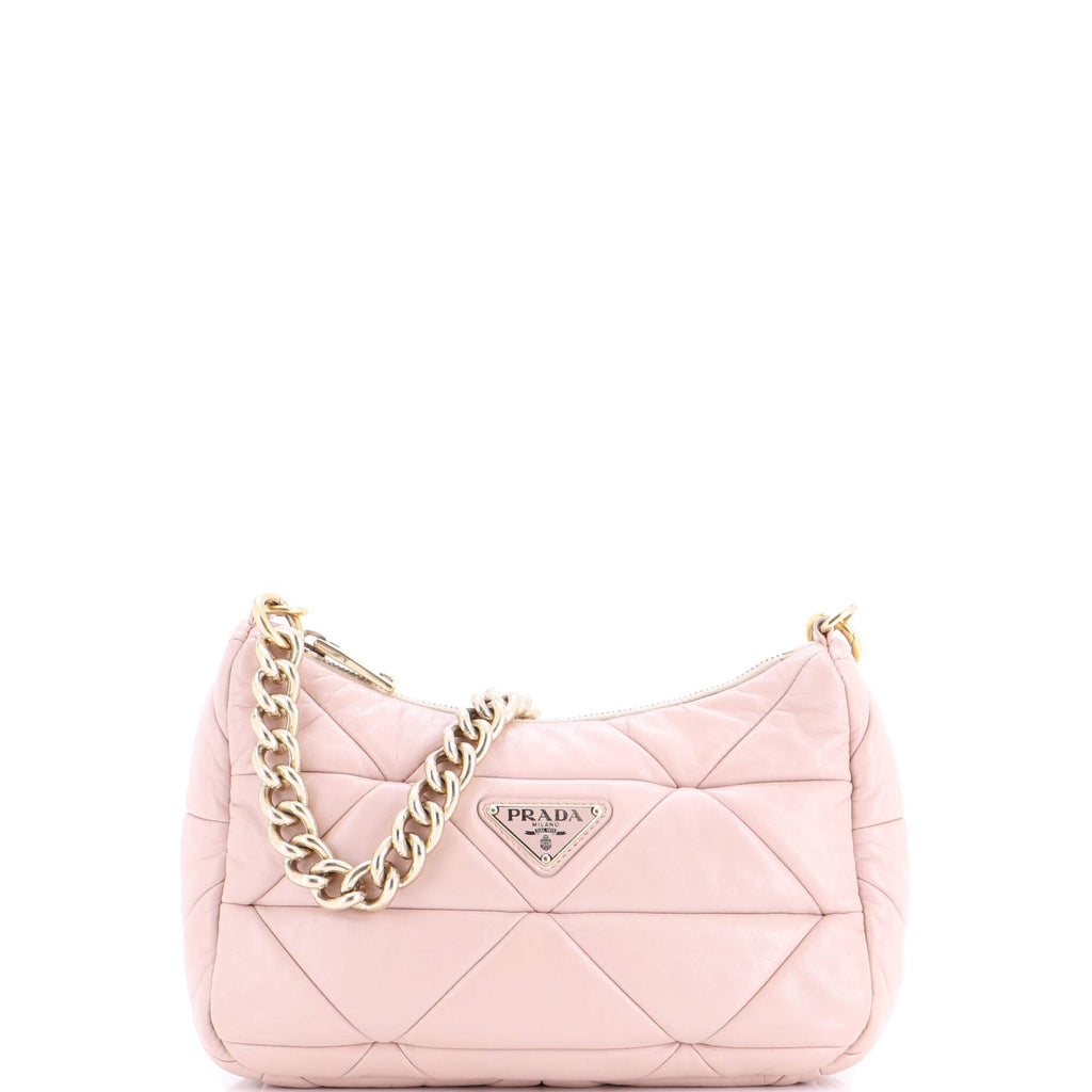 System Re-Edition Shoulder Bag Quilted Nappa Leather Small