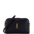 Gaby Zipped Pouch Crossbody Quilted Leather