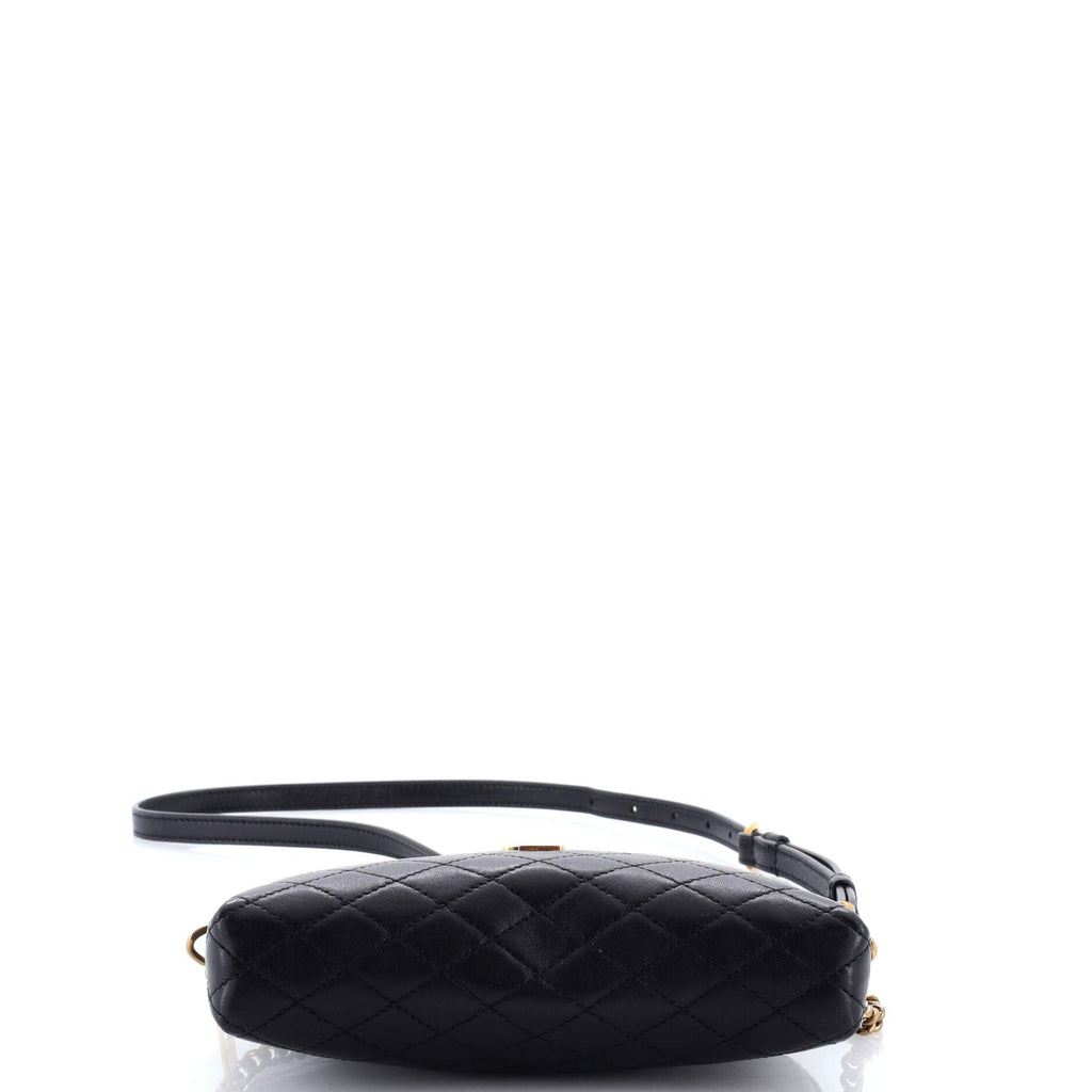 Gaby Zipped Pouch Crossbody Quilted Leather