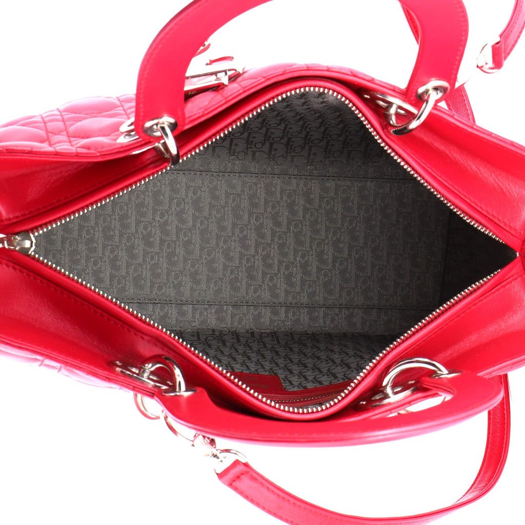 Lady Dior Bag Cannage Quilt Lambskin Large