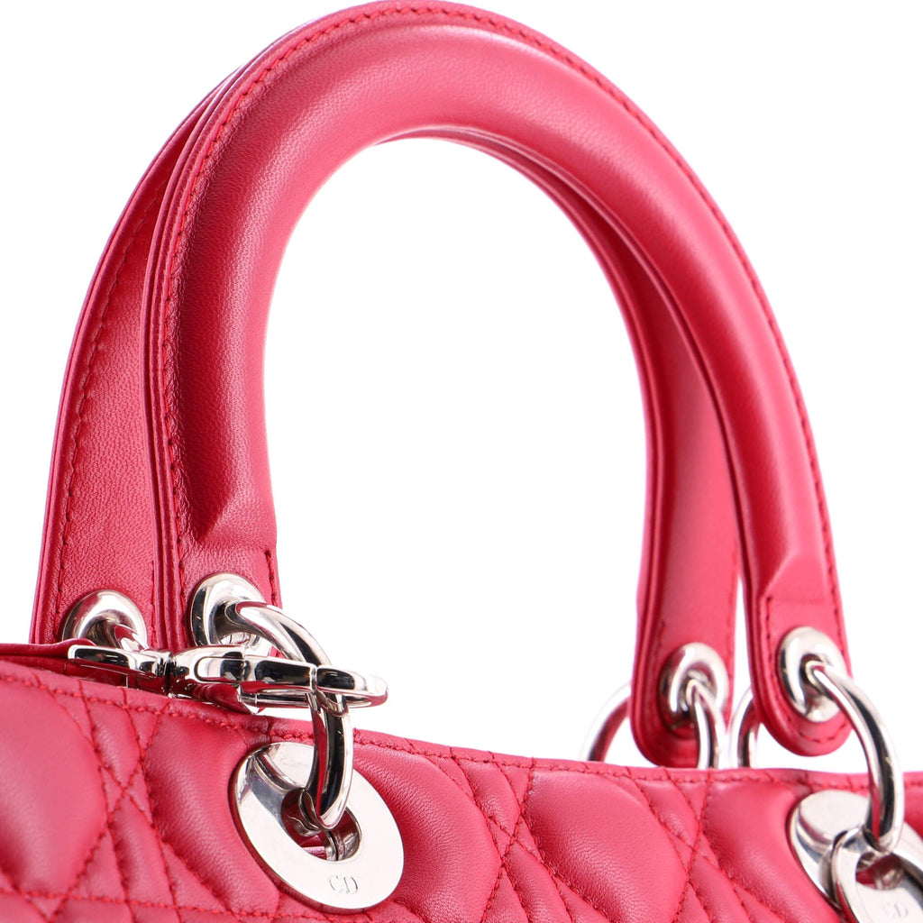 Lady Dior Bag Cannage Quilt Lambskin Large