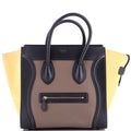 Tricolor Luggage Bag Leather Mini