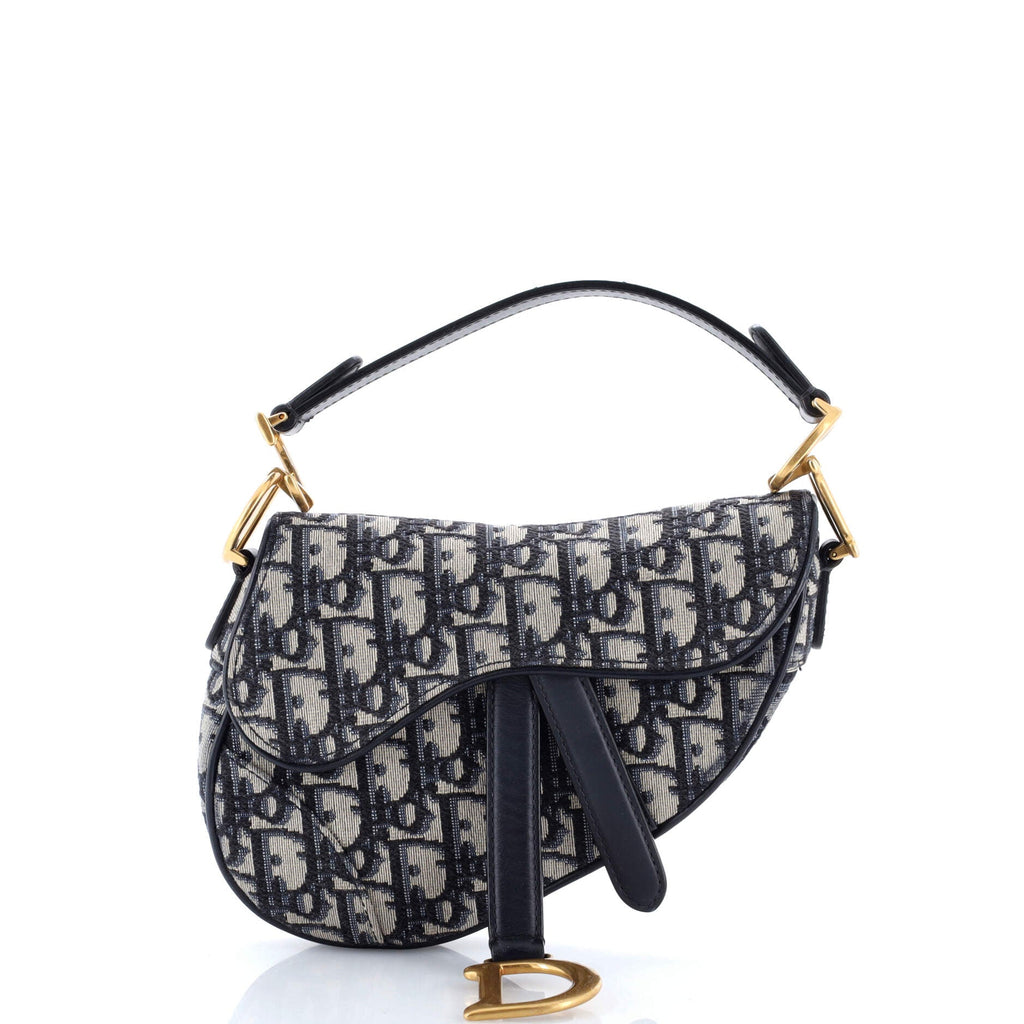 Saddle Handbag Oblique Canvas Mini