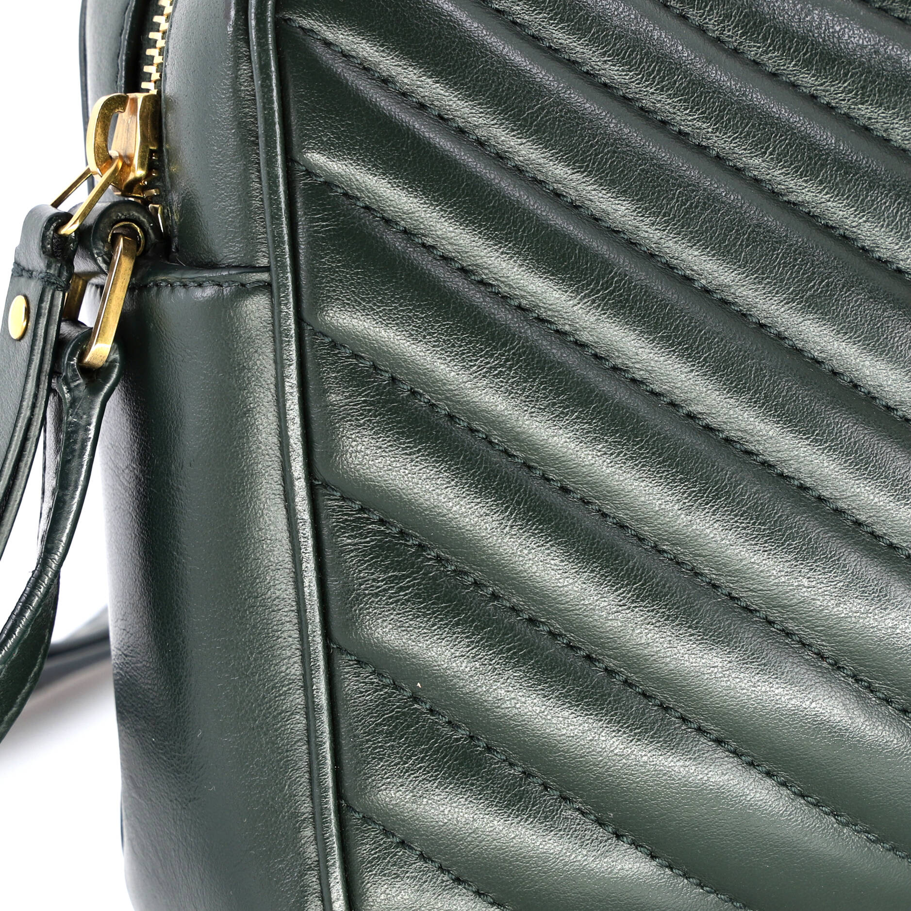 Lou Camera Bag Matelasse Chevron Leather Small