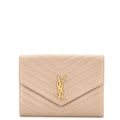Classic Monogram Envelope Wristlet Clutch Matelasse Chevron Leather