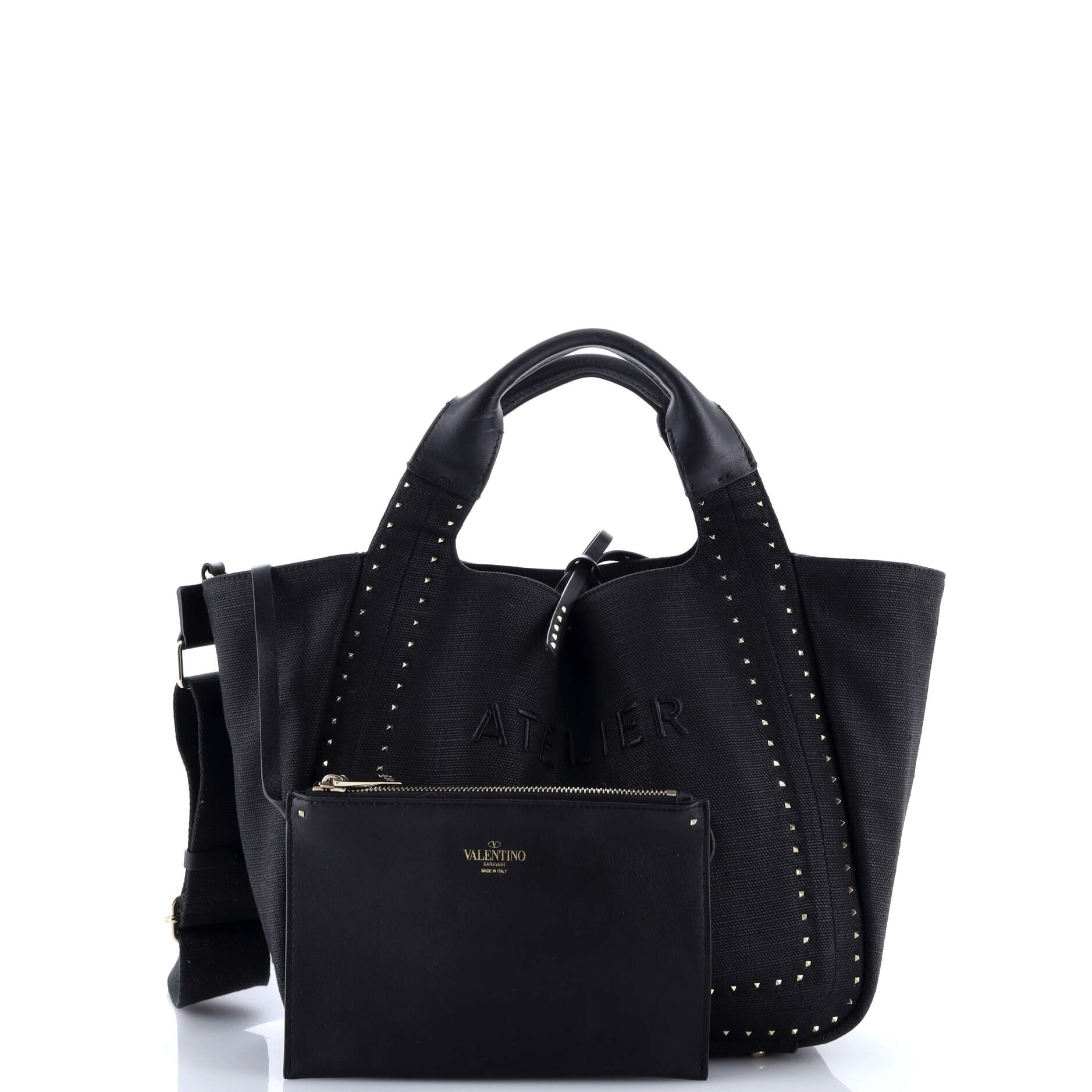 Atelier 01 Tote Studded Canvas Medium